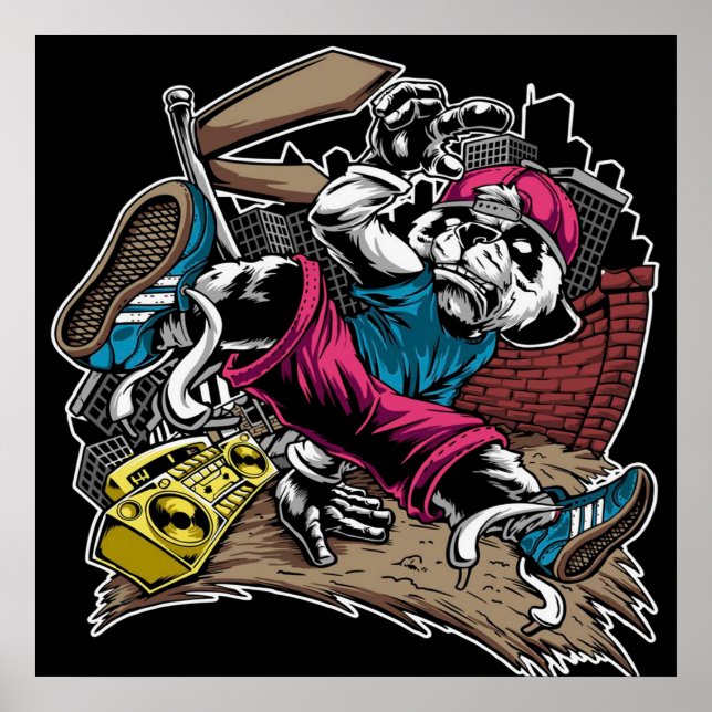 Póster Salto de baile | Cute Panda Lover (Frente)