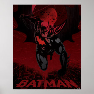 Póster Salto de Batman Crimson