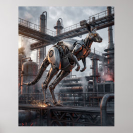 Póster Salto de Canguro de Pistón