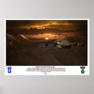 Póster Salto de combate Retardo Norte