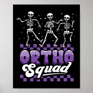 Póster Salto de esqueleto de baile Ortho Squad de enferme