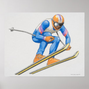 Póster Salto de esquí
