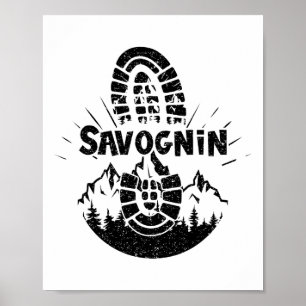 Póster Salto de excursión en Suiza