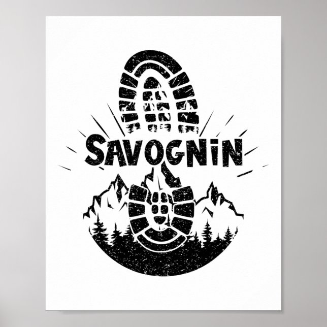 Póster Salto de excursión en Suiza (Frente)