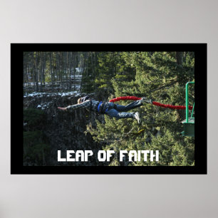 Póster Salto de fe - Salto de Bungee