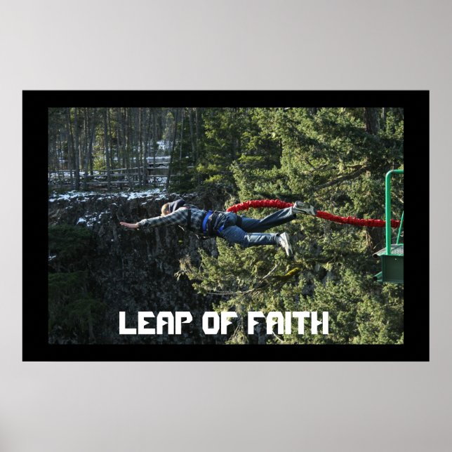 Póster Salto de Fe - Salto en Paracaídas (Frente)