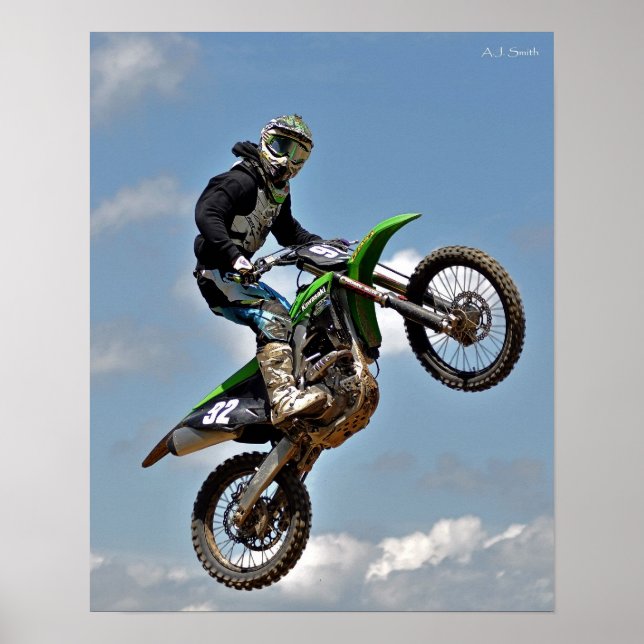 Póster Salto de Motocross (Frente)
