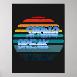 Póster Salto de primavera vintage