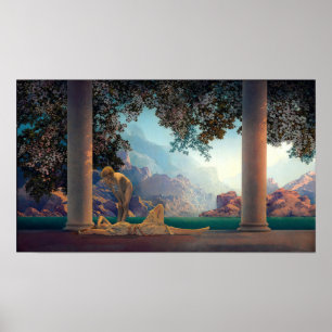 Póster Salto de sol por Maxfield Parrish en 1922