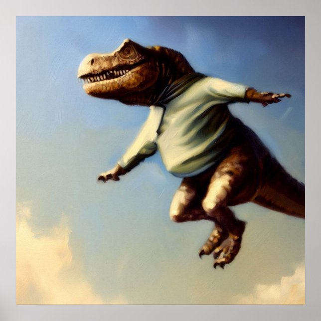 Póster Salto de T Rex (Frente)