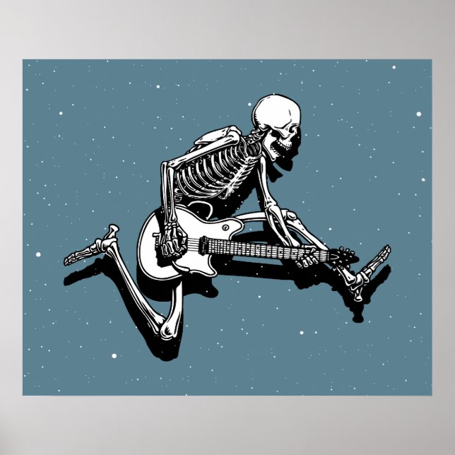 Póster Salto guitarista de Skeleton (Frente)