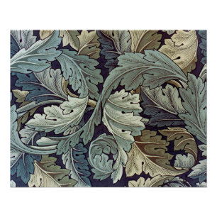 Póster Saltos de fondo de William Morris Acanthus