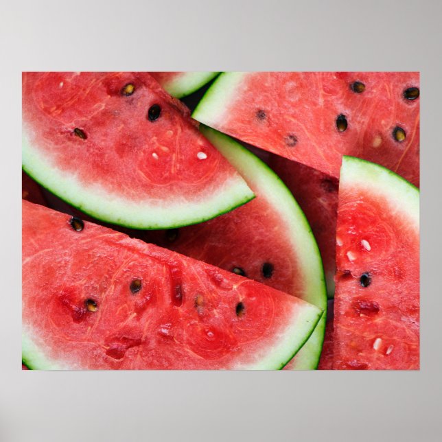 Póster Saltos de sandía fríos en verano (Frente)