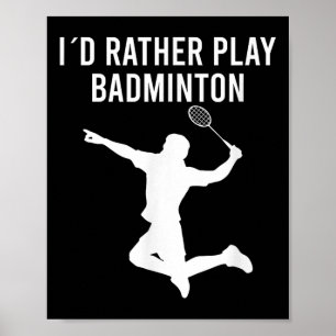 Póster Saltos del transbordador Badminton