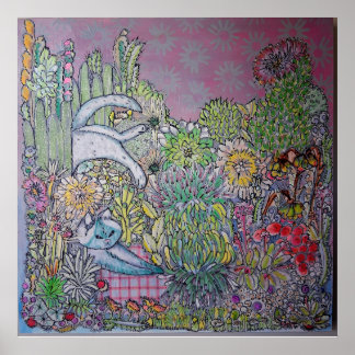 Póster Saltos mortales y Suculentas