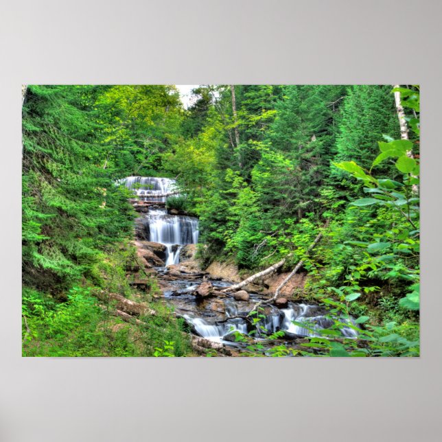 Póster Saltos, rocas picadas Nat'l Lakeshore, MI (Frente)