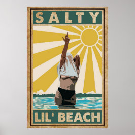 Póster Salty Lil Beach