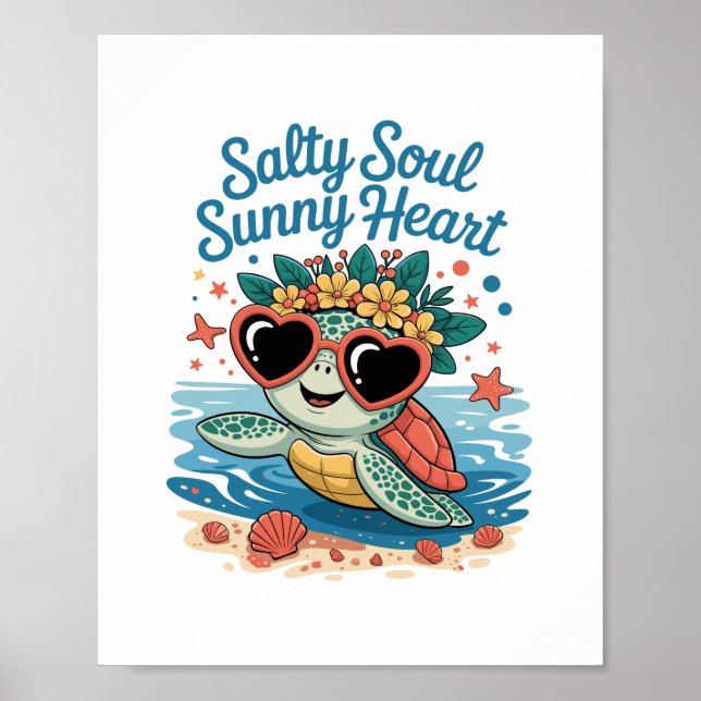 Póster Salty Soul Sunny Hearttle Summer (Frente)