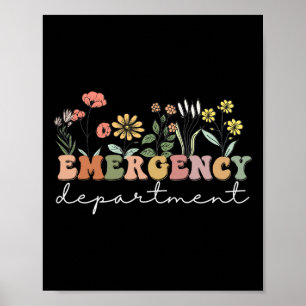 Póster Salud De La Sala De Emergencia Del Departamento De