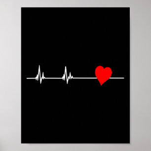 Póster Salud del Corazón Conciencia de Enfermedades del C