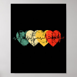 Póster Salud del Corazón Conciencia de Enfermedades del C