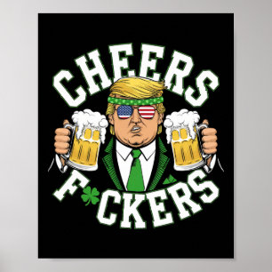 Póster Salud Ers Día de San Patricio Cerveza Divertida Be