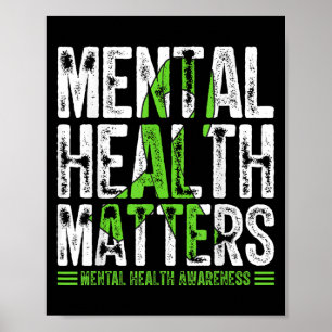 Póster Salud Mental Conciencia Guerra De Apoyo De Cinta V