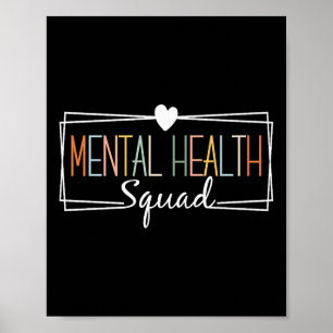 Póster Salud Mental Escuadrón de Enfermedades Cerebrales 