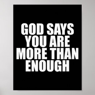 Póster Salud Mental Femenina Motivacional Dios Dice Que T