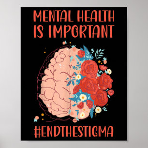 Póster Salud Mental Importante Peligro Final Estigma La S