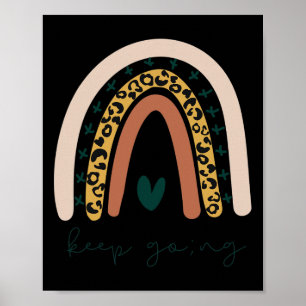 Póster Salud Mental Punto y coma Seguir Adelante Boho Mod