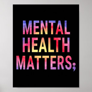 Póster Salud Mental S - Conciencia sobre la salud mental 