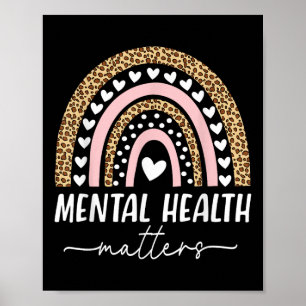 Póster Salud Mental S Enfermedad Cerebral Humana Concienc