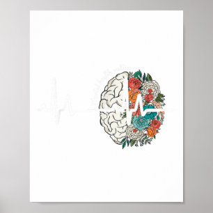 Póster Salud Mental S Enfermedades Cerebrales Humanos Sen