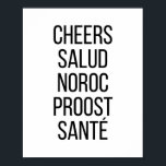 Póster Salud Noroc Proost Sante<br><div class="desc">Salud Noroc Proost Sante</div>