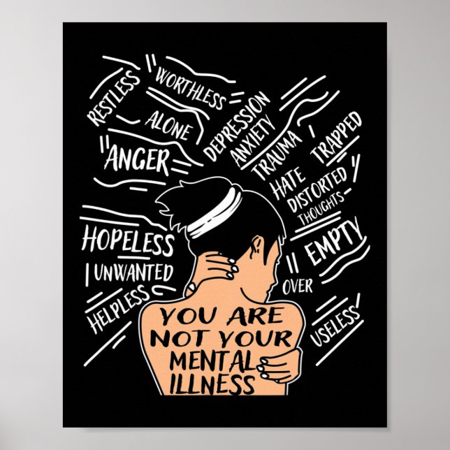 Póster Salud Para Las Mujeres No Eres Su Enfermedad Menta (Frente)
