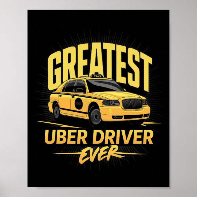Póster Saluda el Día del Conductor de Uber para Padres (Frente)
