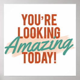 Póster Saludo/bienvenida al Rótulo de cumplimiento retro