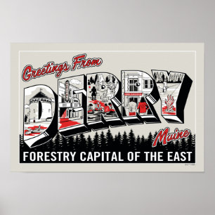 Póster Saludo De Derry Maine