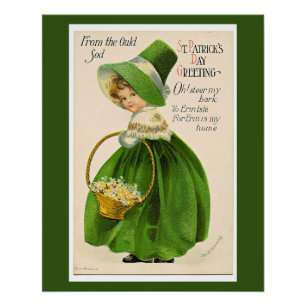 Póster Saludo del Día de San Patricio,