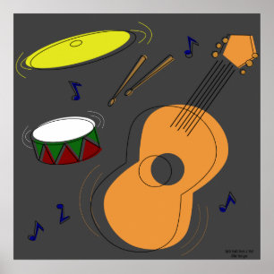 Póster ¡Saludo del KRW! ¡Saludo! Rollo del n de la roca