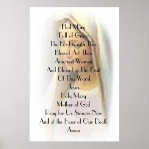 Póster Saludo Maria