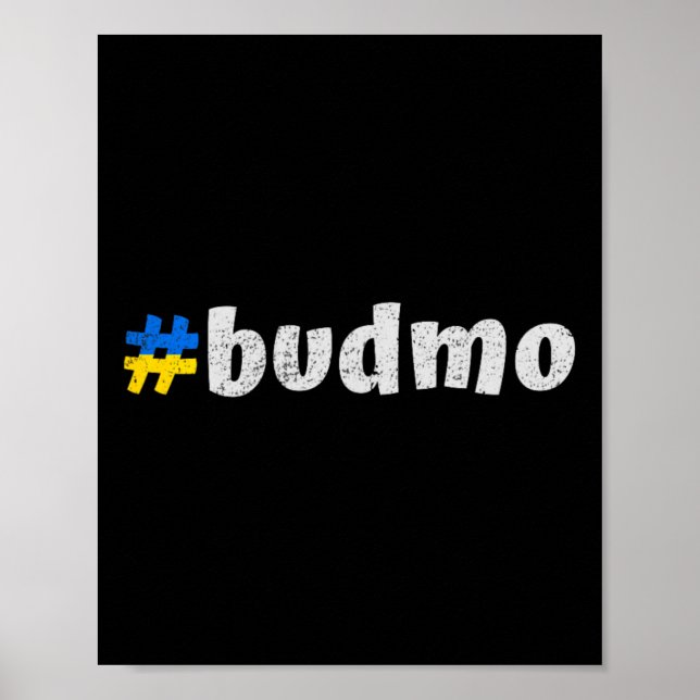 Póster Saludo tradicional ucraniano divertido Budmo ucran (Frente)