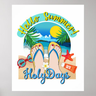 Póster Saludo verano - Holy Days