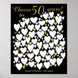 Póster Saludos a 50 años - 50 cumpleaños
