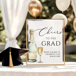 Póster Saludos a la fiesta de graduación Elegant