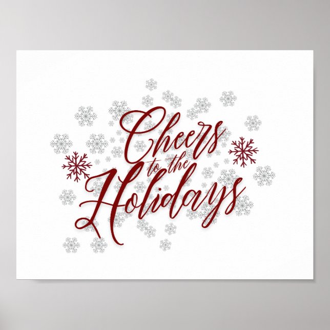 Póster Saludos a las vacaciones - Elegantes vacaciones (Frente)