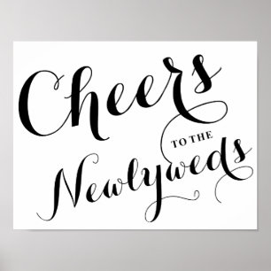 Póster Saludos a los recién casados   POSTER BODA