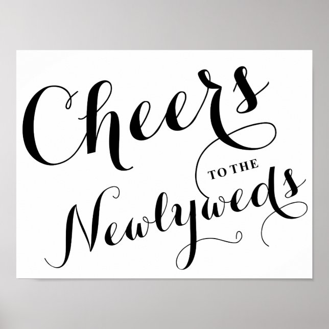 Póster Saludos a los recién casados | POSTER BODA (Frente)