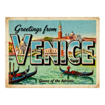Saludos antiguos del Poster de Venecia